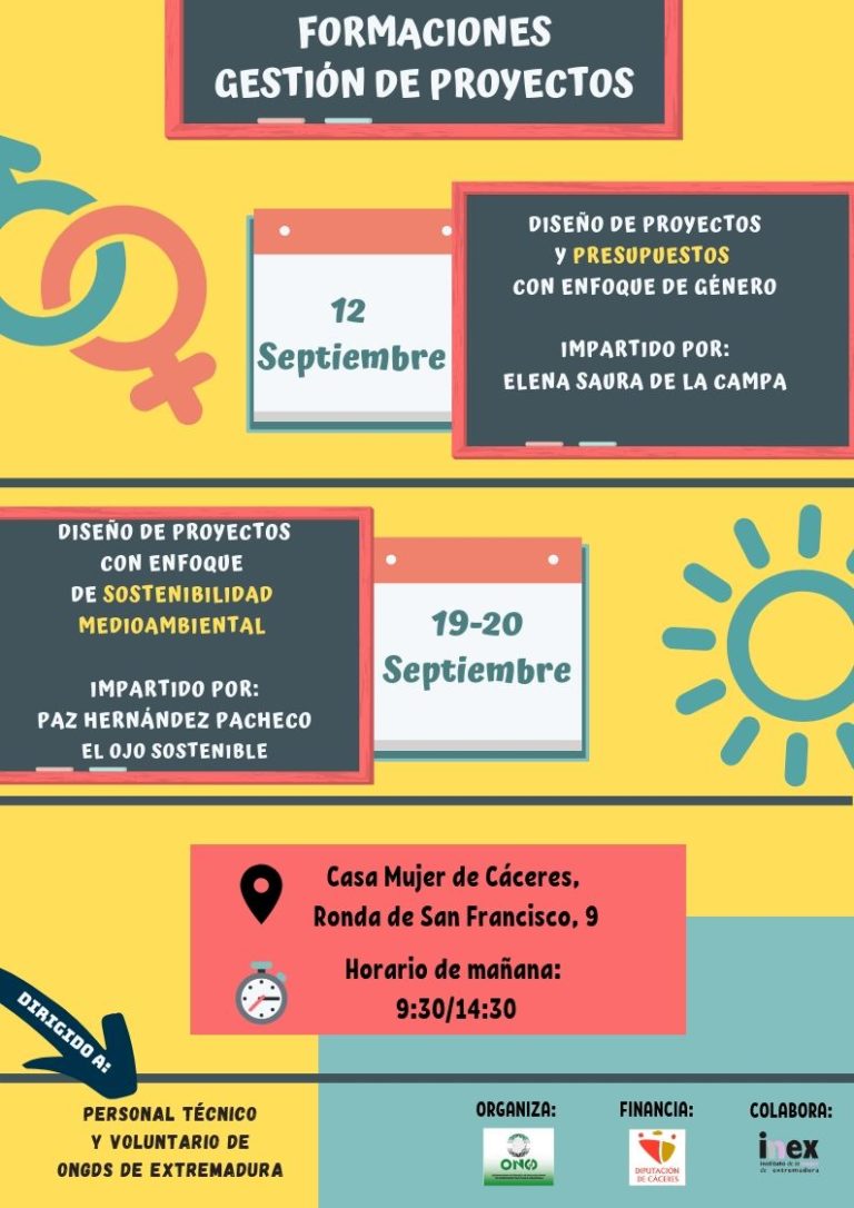 Cartel Formaciones Diseño de Proyectos