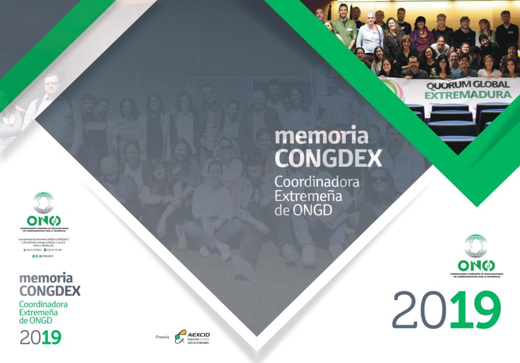 MEMORIA DE ACTIVIDADES CONGDEX 2019